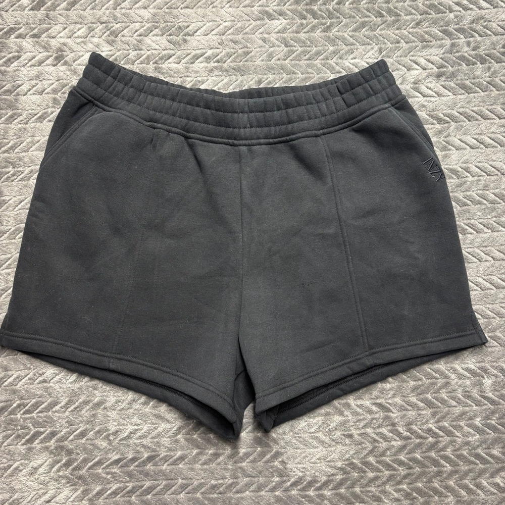 INZY Sweat Shorts XXL Black Excellent Elastic Waist Pockets Casual (1994)